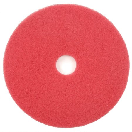 GLOBAL INDUSTRIAL 20 Red Buffing Pad, 404420, 5PK 261165RD